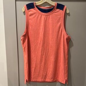 Lululemon Athletica Coral and Navy Tank Top